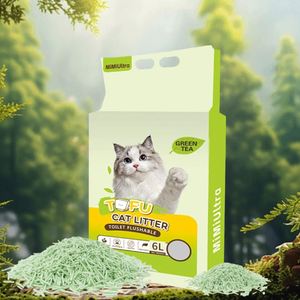 ทรายแมวเต้าหู้ 6 ลิตร 2.5 กิโลกรัม คุณภาพพรีเมียม ย่อยสลายได้ เป็นมิตรต่อสิ่งแวดล้อม ใช้กับโถส้วมได้ จับตัวเป็นก้อนแข็ง ปราศจากฝุ่น 99% - Product Image 1