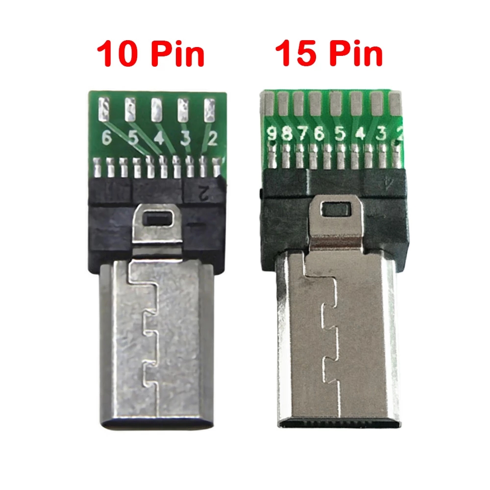 15-poliger 9-poliger Mini-USB-PCB-Anschluss Micro-USB-Anschluss Stecker Daten USB-Stecker für Sony Digital kamera MP3 Xperia M C1904