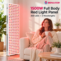 Panneau de luminothérapie rouge Duty Free 1500W 5 longueurs d'onde Corps entier 300 LED Stock local US Livraison rapide 2-5 jours avec support