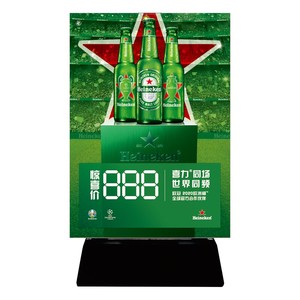 Support de menu en acrylique éclairé par LED, panneau lumineux rechargeable double face pour bar - Product Image 5