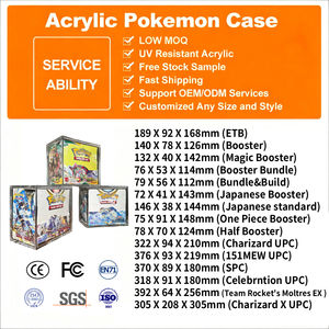 Estuche Protector Acrílico para Caja de Sobres Ultra Booster de Pokémon TCG Team Rocket Moltres UPC <span class=keywords><strong>EX</strong></span> con Tapas Magnéticas - Product Image 4