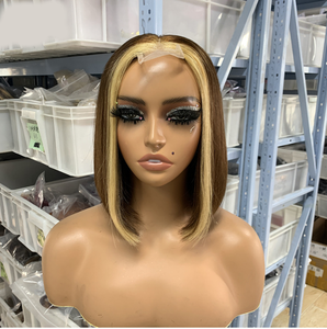 T1B99J-Cheveux Remy brésiliens lisses lisses, 2x6, couleur bordeaux deux tons foncé, 12A, sans colle, HD - Product Image 2