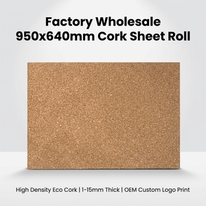 DINGYE - Láminas de Corcho Natural de Alta Densidad de 950x640 mm, 1-15 mm de Grosor, para Decoración de Paredes en Oficinas y Hogares - Product Image 1