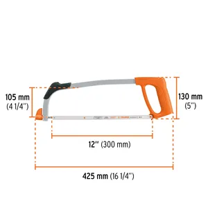 Master con 36 unità professionale 12 'arco in acciaio tubolare per seghetto, Truper - Product Image 1