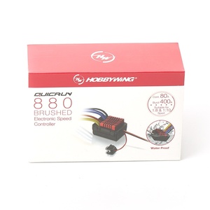 Hobbywing QuicRun WP-880 ESC con Escobillas, Doble Motor 2x80A, Impermeable IP67, 2-4S LiPo NiMH para <span class=keywords><strong>Coche</strong></span> <span class=keywords><strong>RC</strong></span> 1/8 1/10, Barco <span class=keywords><strong>RC</strong></span>, Piezas DIY - Product Image 1