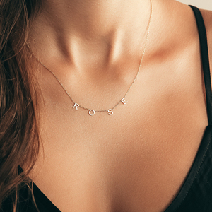 Collana con nome lettera placcato oro personalizzato delicato per le donne regalo personalizzato personalizza <span class=keywords><strong>gioielli</strong></span> con collana iniziale in acciaio inossidabile - Product Image 1