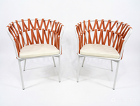 Fauteuil de balcon, canapé en corde tressée, design moderne et épuré, mobilier d'extérieur, chaise de salle à manger en corde pour cour artistique