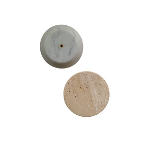 Hot Selling Living Room White Marble <strong>Knobs</strong> Bathroom Decorative Beige Travertine Marble <strong>Knobs</strong> For Drawers - Product Image 1