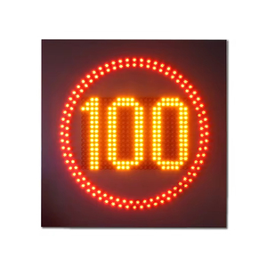 便携式太阳能发光二极管数字交通路标限速公路隧道标志可变信息发光二极管显示标志 - Product Image 1