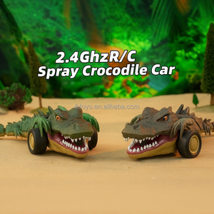 Jouets LK, crocodile télécommandé 2,4 GHz, rotation à 360 degrés, avec lumière, son et pulvérisation - Product Image 4