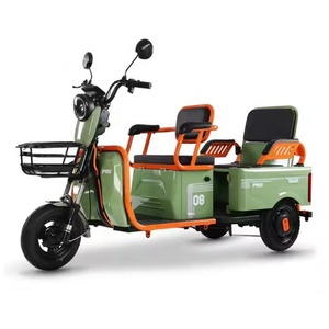 Venta Directa de Fábrica de Triciclo Eléctrico Económico de 8 Pulgadas y 800W para Personas Mayores, Triciclo Eléctrico de Doble Fila para Pasajeros y Carga - Product Image 3