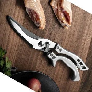 Tijeras de cocina multifuncionales de acero inoxidable para comida, hueso de pollo, carne, pesca, cangrejo, verduras, tijeras de corte - Product Image 1
