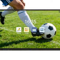 Tableau blanc interactif tactile 4K de 55 pouces ZDHQ avec système d'exploitation Android + Windows, écran partagé sans fil pour les entreprises et l'éducation