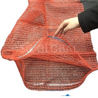 Groothandel Fruit Groente Verpakkingen Rood Geel Paars PE Gebreide Mesh Zak 50x80