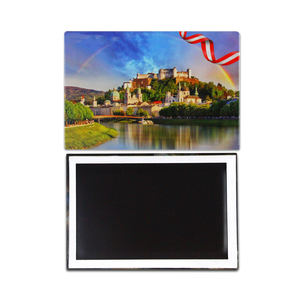 定制金属照片冰箱贴马口铁旅游纪念品冰箱贴欧洲奥地利阿鲁巴纪念品冰箱贴 - Product Image 5