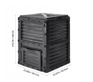 Bac à <span class=keywords><strong>compost</strong></span> <span class=keywords><strong>de</strong></span> jardin en plastique grande capacité 300L, bac à <span class=keywords><strong>compost</strong></span> résistant aux intempéries - Product Image 6