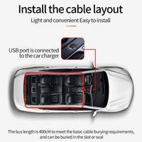 Écran LED matriciel 5V USB à yeux de démon animés, panneau d'affichage LED pour pare-brise de voiture ou camion, lumières de démon super lumineuses
