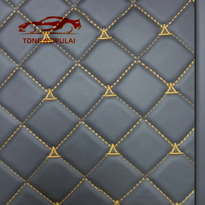 Tela de Cuero Sintético de PVC Acolchada y Grabada, Antimoho, Resistente a la Abrasión, para Decoración del Hogar, Fundas de Asientos de Coche, Sofás, Sillas y <span class=keywords><strong>Pisos</strong></span> - Product Image 4