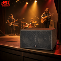 Subwoofer passif double 18 pouces JSL, 1200W, 4800W de pointe, 128dB SPL, haut-parleur de basses professionnel pour discothèque, salle de danse, DJ, fête
