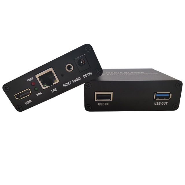 USB Media Player U Disk 4K Video to Network Live Streaming Device with H.265/H.264 Support for USB to Internet