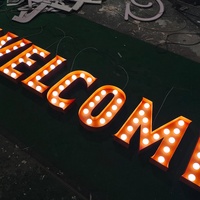 Chapiteau néon à LED personnalisé de 3 pieds 4 pieds, lettres avec chiffres et support libres, lettres géantes lumineuses à LED pour décoration d'anniversaire, mariage et événement