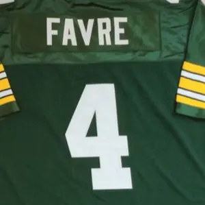 Brett Favre Green Best Quality Stitched Throwback Jersey