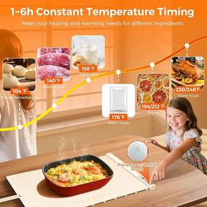 Gelende Beste Prijs Beige Voedsel Verwarming Pad Verwarming Mat Fabriek Groothandel Elektrische Verwarming Lade Voor Buffet Party - Product Image 3