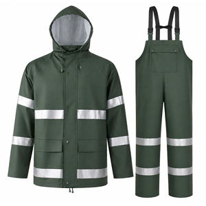 Veste de pluie imperméable, ensemble 3 pièces pour adultes, vêtements de protection contre les intempéries - Product Image 4