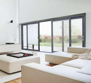 Portes et fenêtres en verre trempé double personnalisées Porte coulissante de <span class=keywords><strong>véranda</strong></span> en aluminium avec rail <span class=keywords><strong>pour</strong></span> l'intérieur <span class=keywords><strong>pour</strong></span> l'hôtel - Product Image 1