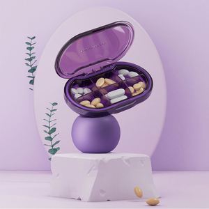 Organizador de Viaje Mini Portátil Colorido: Pastillero Transparente de PP al por Mayor con Compartimentos Extraíbles Personalizado - Product Image 1