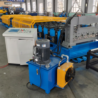 Machine automatique de fabrication de dalles de plancher en acier, machine de formage de profilés de plancher en acier avec découpe hydraulique et contrôle PLC