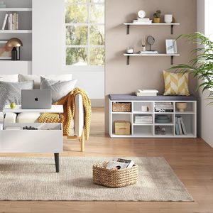 <strong>Floating</strong> <strong>Shelves</strong> Wall Mounted <strong>Shelves</strong> Set of 3 <strong>Deep</strong> <strong>Shelves</strong> Wide Display Ledges for Living Room - Product Image 6