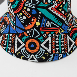Wholesale <strong>Cheap</strong> <strong>Bucket</strong> <strong>Hat</strong> Flat Top Reversible Printing Designer Cap Outdoor Fishing <strong>Hats</strong> - Product Image 5
