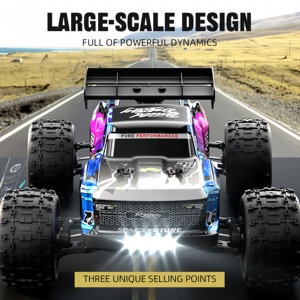 4WD 1/12 không chổi than 2.4GHz điều khiển từ xa Xe tải Quái Vật bánh xích đá 4x4 tốc độ cao Off Road <span class=keywords><strong>RC</strong></span> xe không chổi than xe cho người lớn - Product Image 4