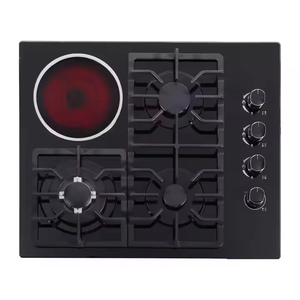 X <span class=keywords><strong>Encimera</strong></span> de cocina <span class=keywords><strong>integrada</strong></span> Estufa de cerámica eléctrica 3 <span class=keywords><strong>Gas</strong></span> y 1 Mesa de <span class=keywords><strong>gas</strong></span> eléctrica Instalación - Product Image 2