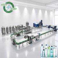 Ligne d'embouteillage d'eau industrielle à économie d'énergie 20000 BPH avec traitement d'eau par osmose inverse et système de palettisation automatique