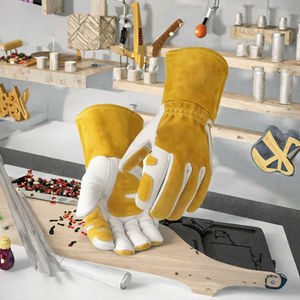 Guantes de Seguridad de Algodón Azul con Recubrimiento de Espuma de Látex de Doble Capa, Textura Suave, Impermeables, Antivibración, Cálidos para Invierno - Product Image 2