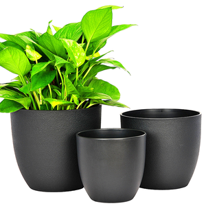 Lot de <span class=keywords><strong>3</strong></span> pots en plastique modernes de l'usine <span class=keywords><strong>BRICE</strong></span> différentes tailles pour graines plantes pépinière vente en gros Pots de fleurs palette de Drainage pour - Product Image 1