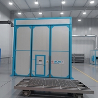 Cabine de sablage en acier sur mesure pour la préparation des surfaces en usine, le nettoyage des pièces et les travaux de sablage abrasif