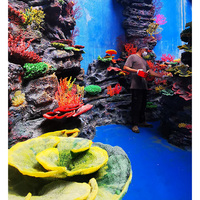 Decoración Artística para Acuarios, Paisajismo para Peceras, Simulación de Arrecife de Coral, Decoración de Paisaje Marino