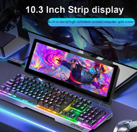 Module d'affichage portable 10,3 pouces 1920x720 IPS LCM avec écran tactile capacitif, ports USB Type C, mini, pour rétroéclairage LED, montable au mur
