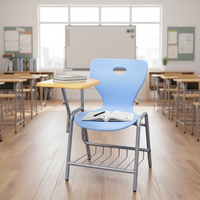 Chaise d'Écolier Moderne en Plastique ZOIFUN avec Tablette Intégrée