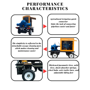 <span class=keywords><strong>Pompe</strong></span> à eau centrifuge horizontale à aspiration axiale en fonte de 6 pouces avec moteur diesel pour l'irrigation agricole - Product Image 4