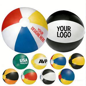 Ballon de plage gonflable en PVC personnalisé avec logo promotionnel, différentes tailles et couleurs, mini jouet - Product Image 2