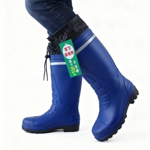 <span class=keywords><strong>Botas</strong></span> <span class=keywords><strong>de</strong></span> Agua Impermeables Azules <span class=keywords><strong>de</strong></span> Corte Alto <span class=keywords><strong>para</strong></span> <span class=keywords><strong>Hombre</strong></span>, Resistentes al Frío Invernal, Antideslizantes, <span class=keywords><strong>de</strong></span> Seguridad <span class=keywords><strong>para</strong></span> el Trabajo - Product Image 3