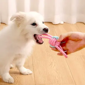 Novità progettato Best Seller indistruttibile cucciolo dentizione durevole corda di cotone giocattoli per animali domestici giocattoli da masticare per cani grandi e medi