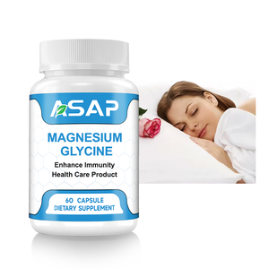 Píldoras de etiqueta privada Glicinato de magnesio y <span class=keywords><strong>zinc</strong></span> 500mg 400mg Cápsulas de glicinato de magnesio - Product Image 2