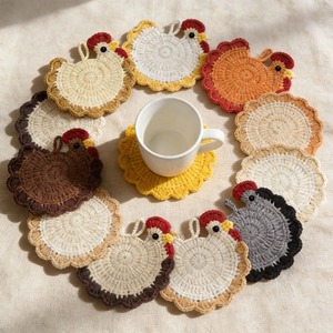 Porte-gobelet décoratif en forme de dinde et de poussin pour la cuisine et la salle à manger, idéal pour les fêtes et les événements festifs - Product Image 2