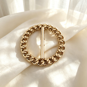 Hebilla de Cinturón Premium para Mujer con Anillo en D, de Aleación de Zinc con Acabado Pulido, Cierre Metálico para Cinturones de Vestir de Cuero para Damas - Product Image 1