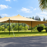 Tente extensible avec tissu ignifuge et imperméable pour mariages et événements en plein air